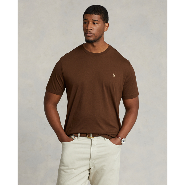 Polo Ralph Lauren Jersey Crewneck T-shirt In Branch Brown