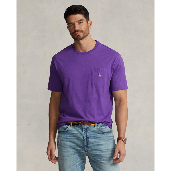 Polo Ralph Lauren Jersey Pocket T-shirt In Tie Purple