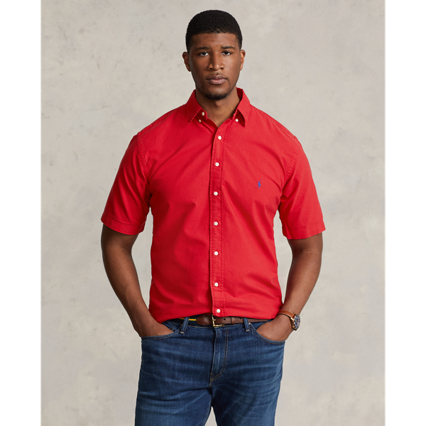 Polo Ralph Lauren Garment-dyed Oxford Shirt In Rl 2000 Red