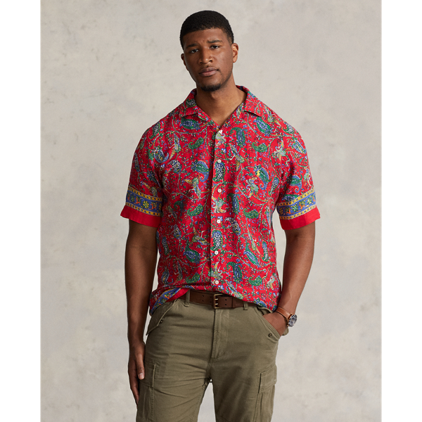 Polo Ralph Lauren Paisley Linen Camp Shirt In Multicolor | ModeSens