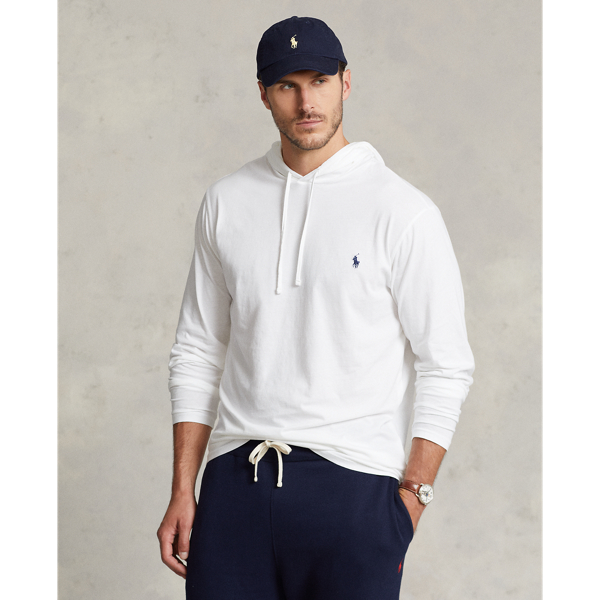 Polo Ralph Lauren Jersey Hooded T-shirt In White