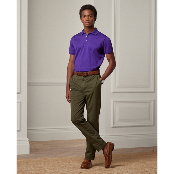 Ralph Lauren Slim Fit Stretch Chino Pant In Olive Night