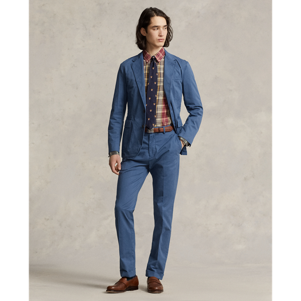 Ralph Lauren チェックテーラードジャケット グレン チェック コットンブレンド ツイル ブレザー