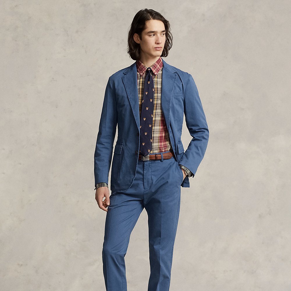 Ralph Lauren Polo Unconstructed Stretch Chino Jacket In Clancy Blue