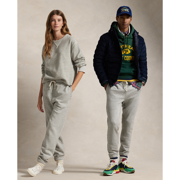 Ralph Lauren Fleece Sweatpant In Loft Heather