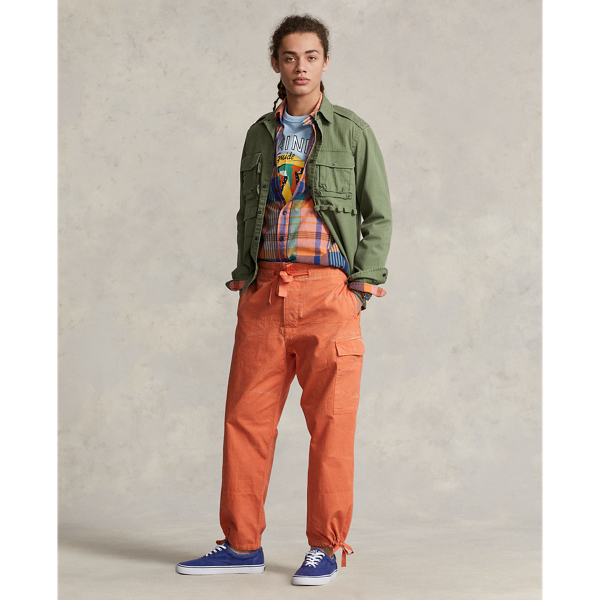 Ralph Lauren Relaxed Fit Canvas Cargo Pant In Fall Orange | ModeSens