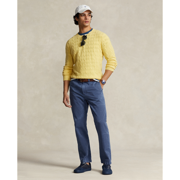 Polo Ralph Lauren Stretch Slim Fit Knitlike Chino Pant In Old Royal