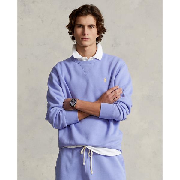 Ralph Lauren The Rl Fleece Sweatshirt In Lafayette Blue