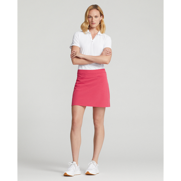 Rlx Golf Back-pleated Stretch Skort In Hardy Red