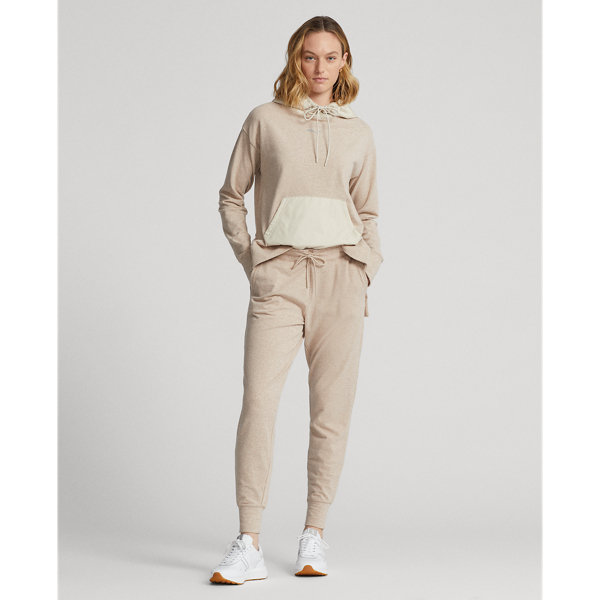 Rlx Golf Jersey Jogger In Sand Heather