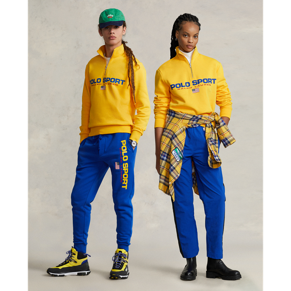 Polo Ralph Lauren Polo Sport Fleece Sweatshirt In Coast Guard Yellow