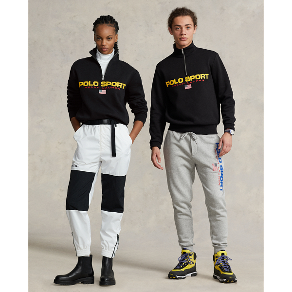 Polo Ralph Lauren Polo Sport Fleece Sweatshirt In Polo Black/gold