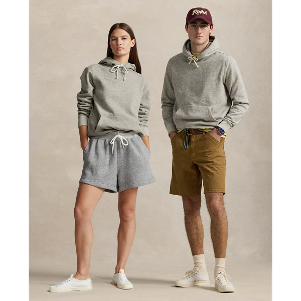 Ralph Lauren Fleece Hoodie In Loft Heather