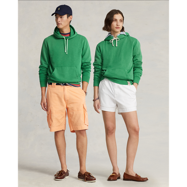 Ralph Lauren Fleece Hoodie In Lifeboat Green