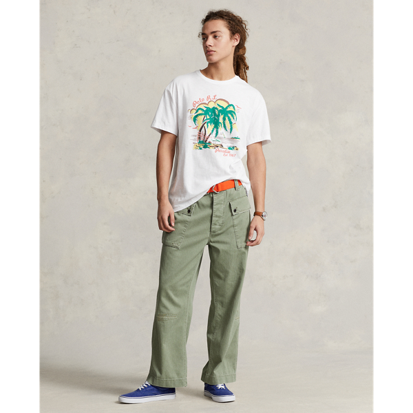 Polo Ralph Lauren Relaxed Fit Cargo Pant In Hbt Light Green