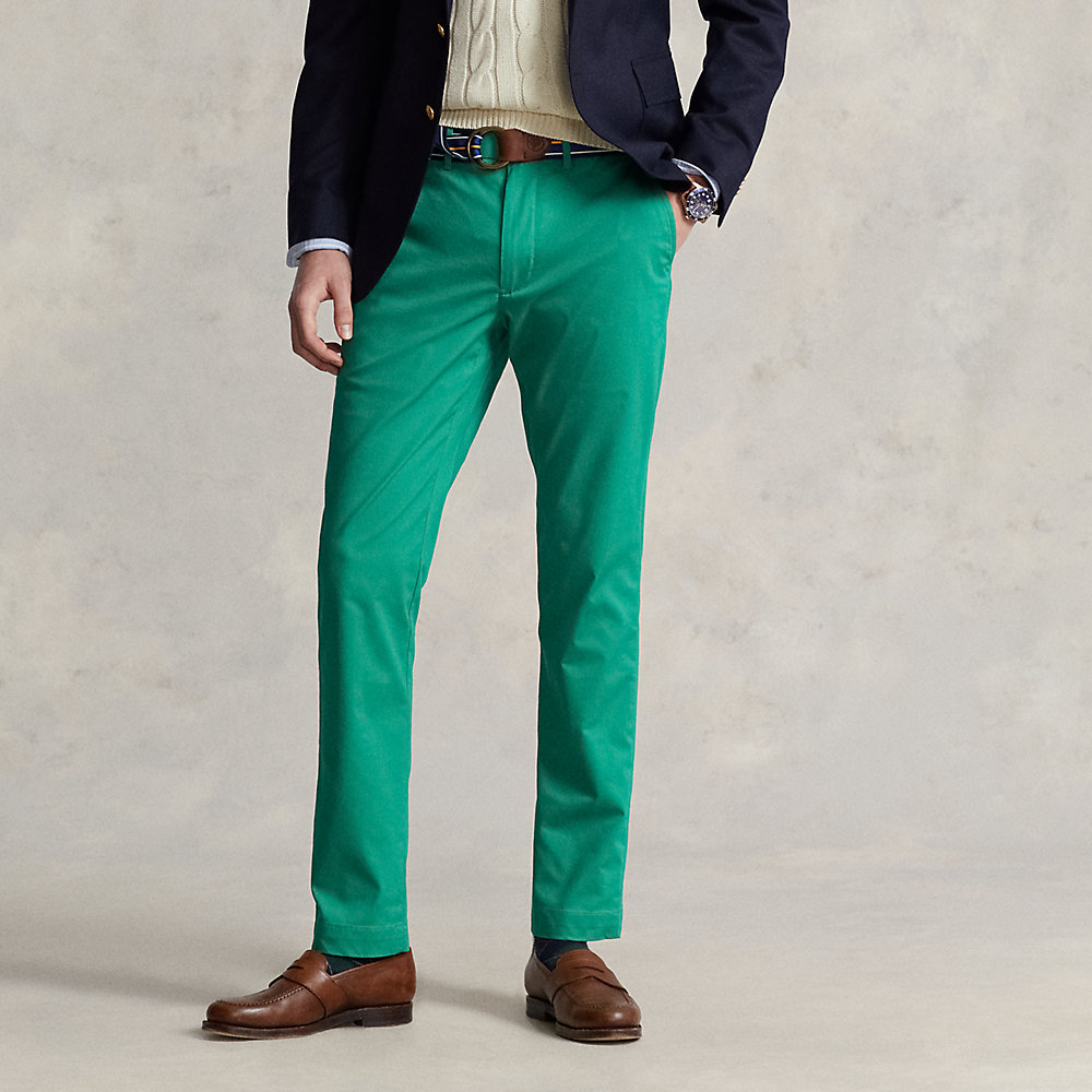 Ralph Lauren Stretch Slim Fit Performance Chino Pant In Cruise Green