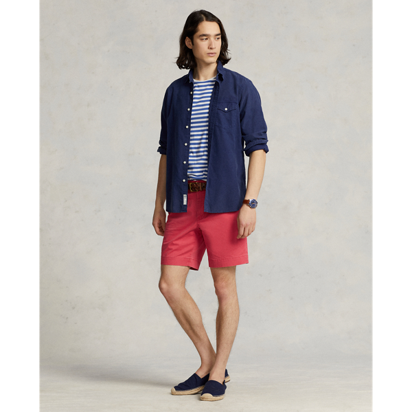 Ralph Lauren 8-inch Stretch Straight Fit Chino Short In Starboard Red