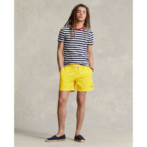 Polo Ralph Lauren 5.75-inch Traveler Classic Swim Trunk In Lemon Crush