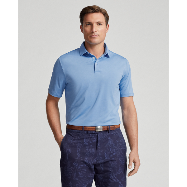 Rlx Golf Classic Fit Performance Polo Shirt In Florida Blue