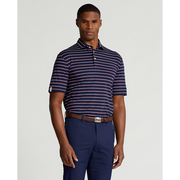 Rlx Golf Classic Fit Stretch Jersey Polo Shirt In Refined Navy Multi ...