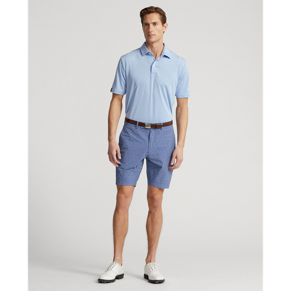 Rlx Golf 9-inch Tailored Fit Featherweight Short In Ball And Tee Royal Navy