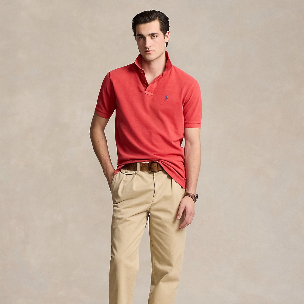 Ralph Lauren Original Fit Mesh Polo Shirt In Rl 2000 Red