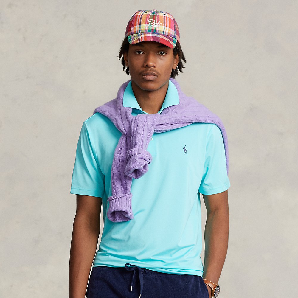 Ralph Lauren Classic Fit Performance Polo Shirt In Vacation Blue