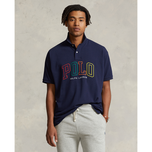 Ralph Lauren Big Fit Logo Mesh Polo Shirt In Cruise Navy | ModeSens