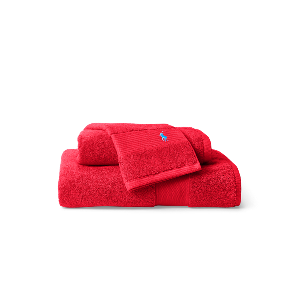 Shop Ralph Lauren The Polo Towel & Mat In Petal Red
