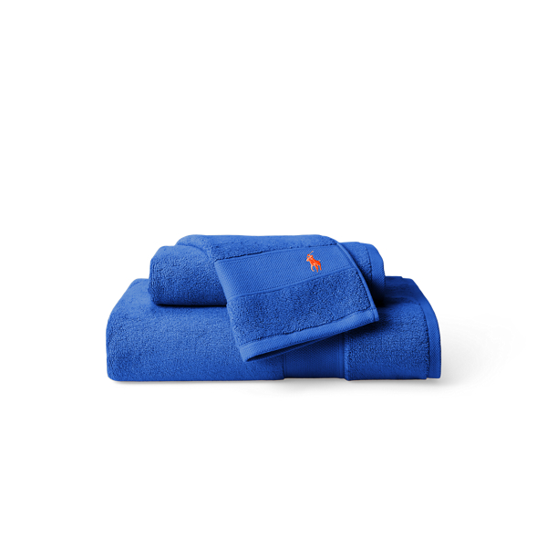 Shop Ralph Lauren The Polo Towel & Mat In New Iris Blue