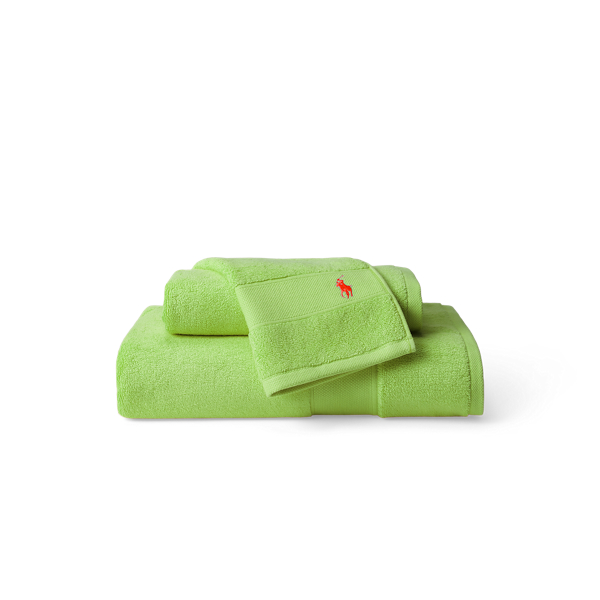 Shop Ralph Lauren The Polo Towel & Mat In Kiwi Lime