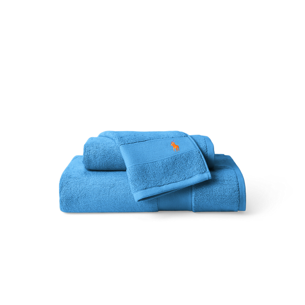 Shop Ralph Lauren The Polo Towel & Mat In Cove Blue