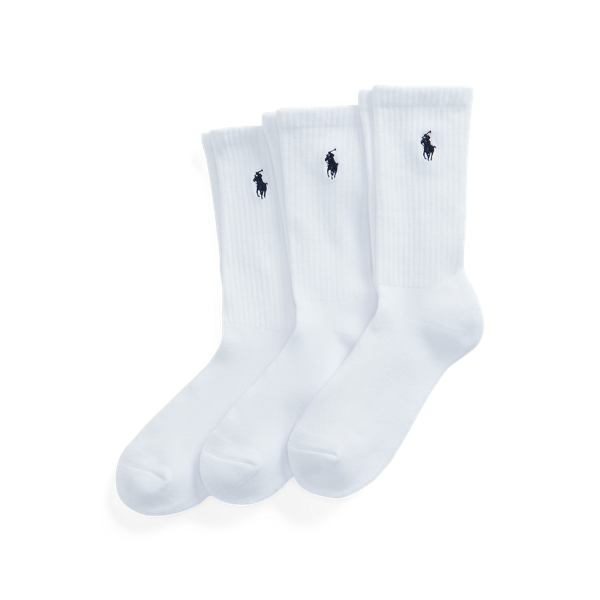 Polo Ralph Lauren Cushioned Sport Crew Sock 3-pack In White