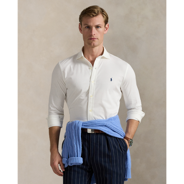 This layer combines the polished look of our signature spread-collar shirt with soft cotton jersey.