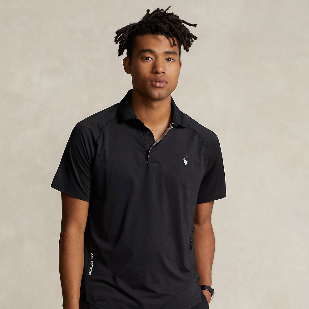 Shop Polo Ralph Lauren Custom Slim Fit Performance Polo Shirt In Black
