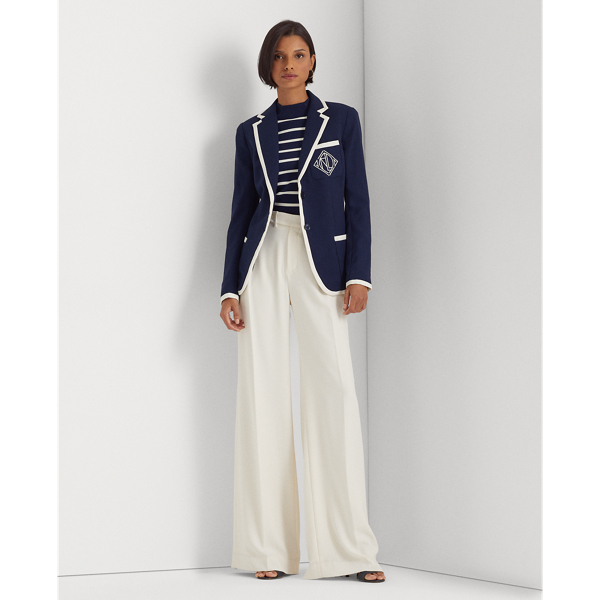 Lauren Ralph Lauren Pleated Georgette Wide-leg Pant In White | ModeSens