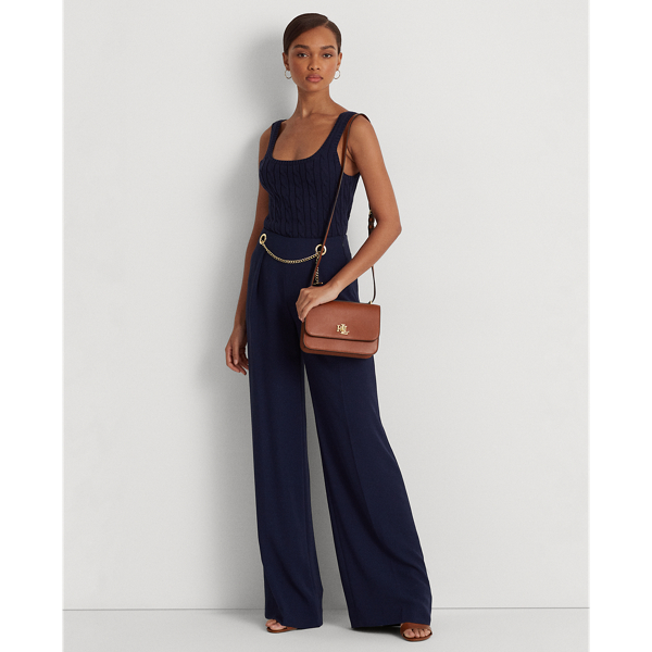 Ralph Lauren Leather Medium Sophee Bag In Lauren Tan