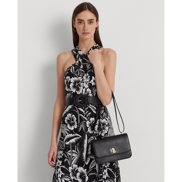 Ralph Lauren Leather Medium Sophee Bag In Black