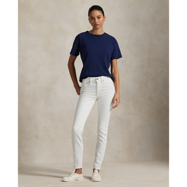 Shop Polo Ralph Lauren Mid-rise Super-slim Jean In Blue