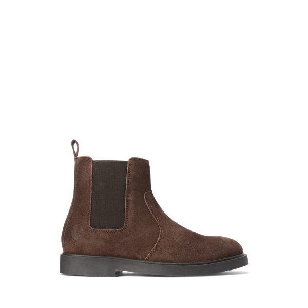 Polo Ralph Lauren Glaston Suede Chelsea Boot In Brown
