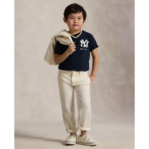 Polo Ralph Lauren Linen Suit Trouser In Light Cream