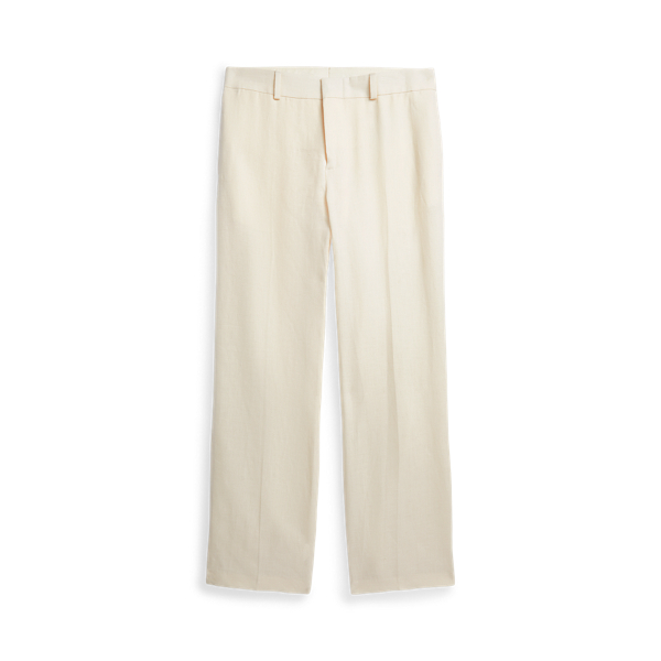 Polo Ralph Lauren Linen Suit Trouser In Light Cream