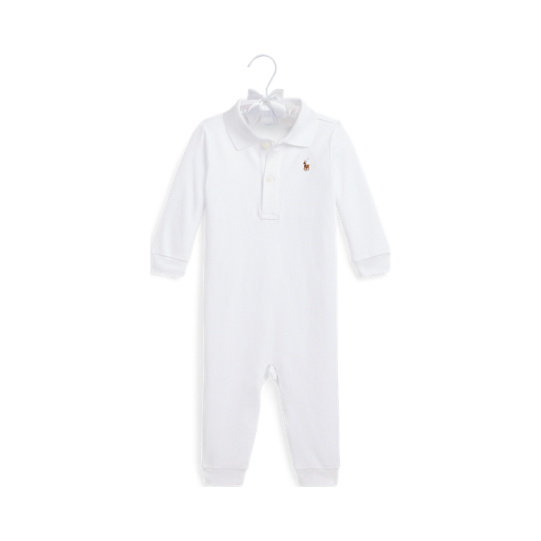 Polo Ralph Lauren Organic Cotton Polo Coverall In White