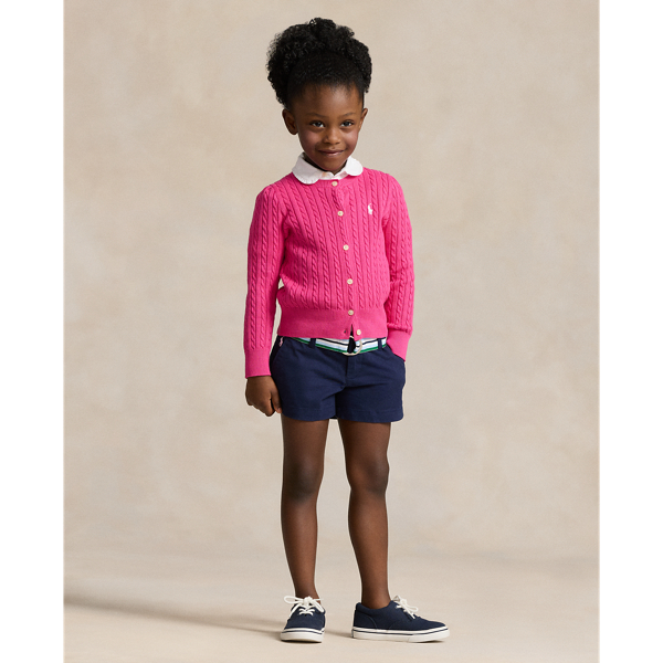 Ralph Lauren Kids belted chino shorts - Pink