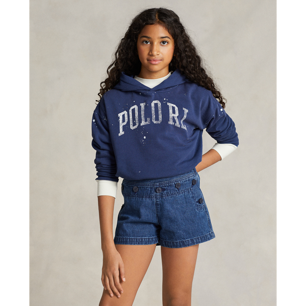 Polo Ralph Lauren Kids' Paint-splatter-print Spa Terry Hoodie In Rustic  Navy | ModeSens