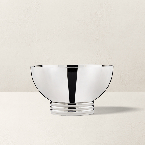 Shop Ralph Lauren Thorpe Nut Bowl In Stainless Steel