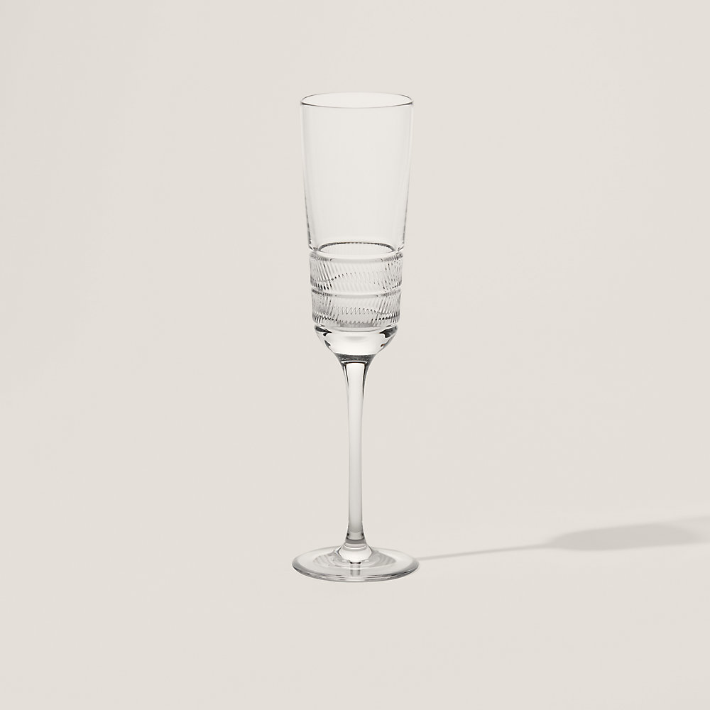 Ralph Lauren Remy Champagne Flute In Transparent
