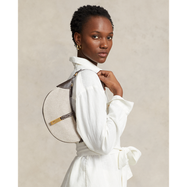 Ralph Lauren★Polo ID Canvas-Leather Mini Shoulder Bag Polo ID Canvas-Leather Mini Shoulder Bag | Ralph Lauren