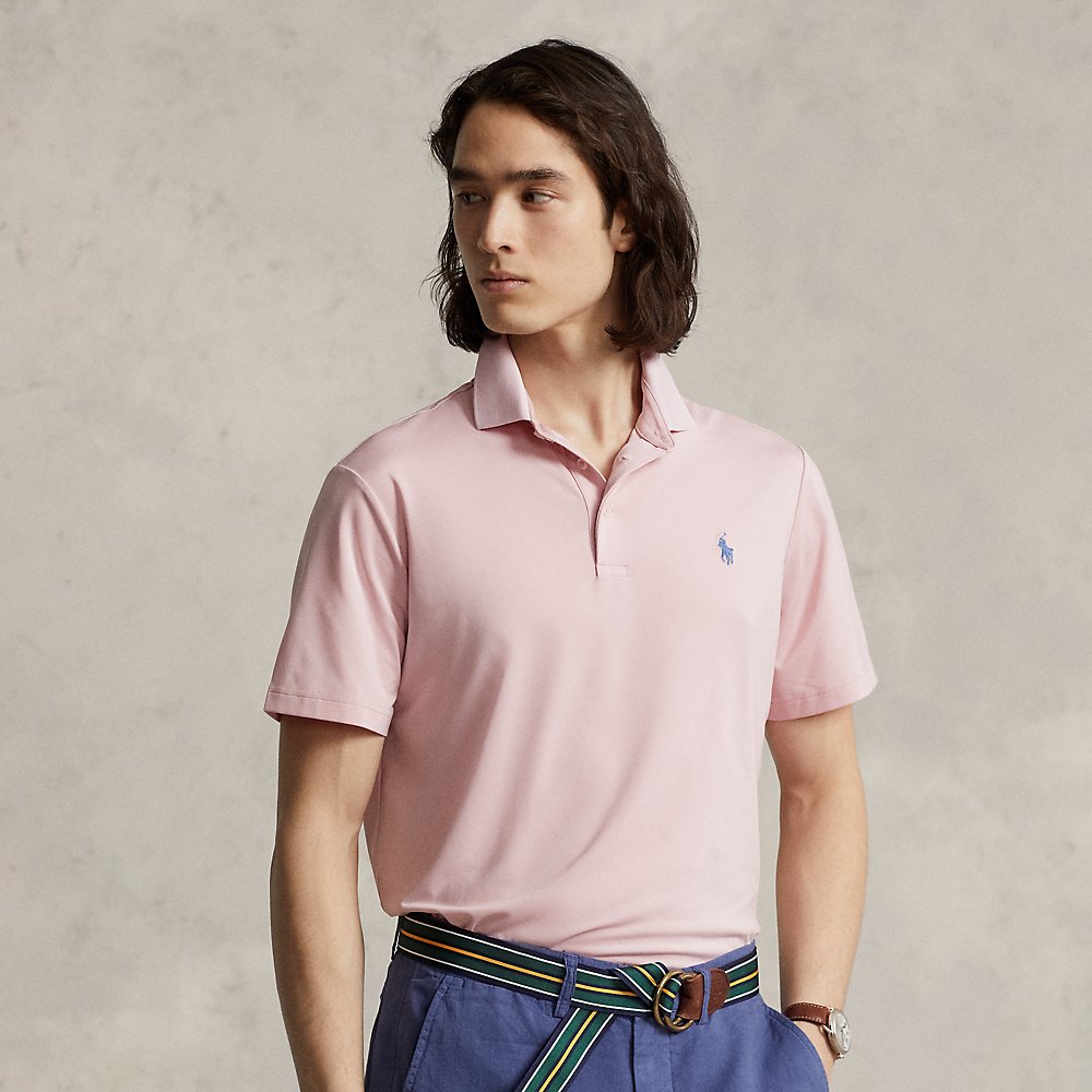 Ralph Lauren Classic Fit Performance Polo Shirt In Surfside Rose