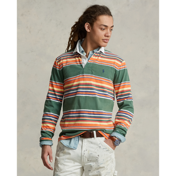 Polo Ralph Lauren The Iconic Rugby Shirt In Washed Forest Multi | ModeSens